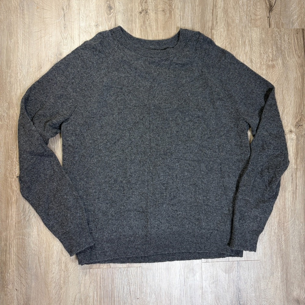Goodthreads 100% Lambswool Wool Sweater Gray Mens Large Pullover